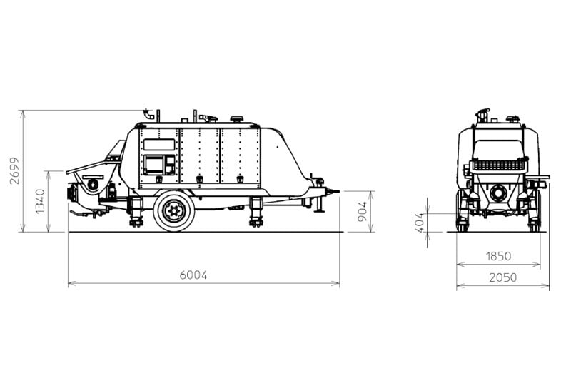 36meter concrete boom pump